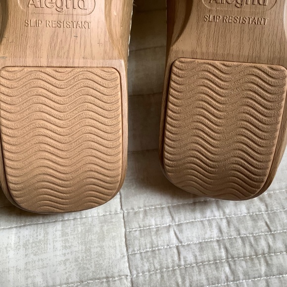 Alegria Krystal Leather Adjustable Slide Sandals Champagne SZ 37 - Picture 16 of 16